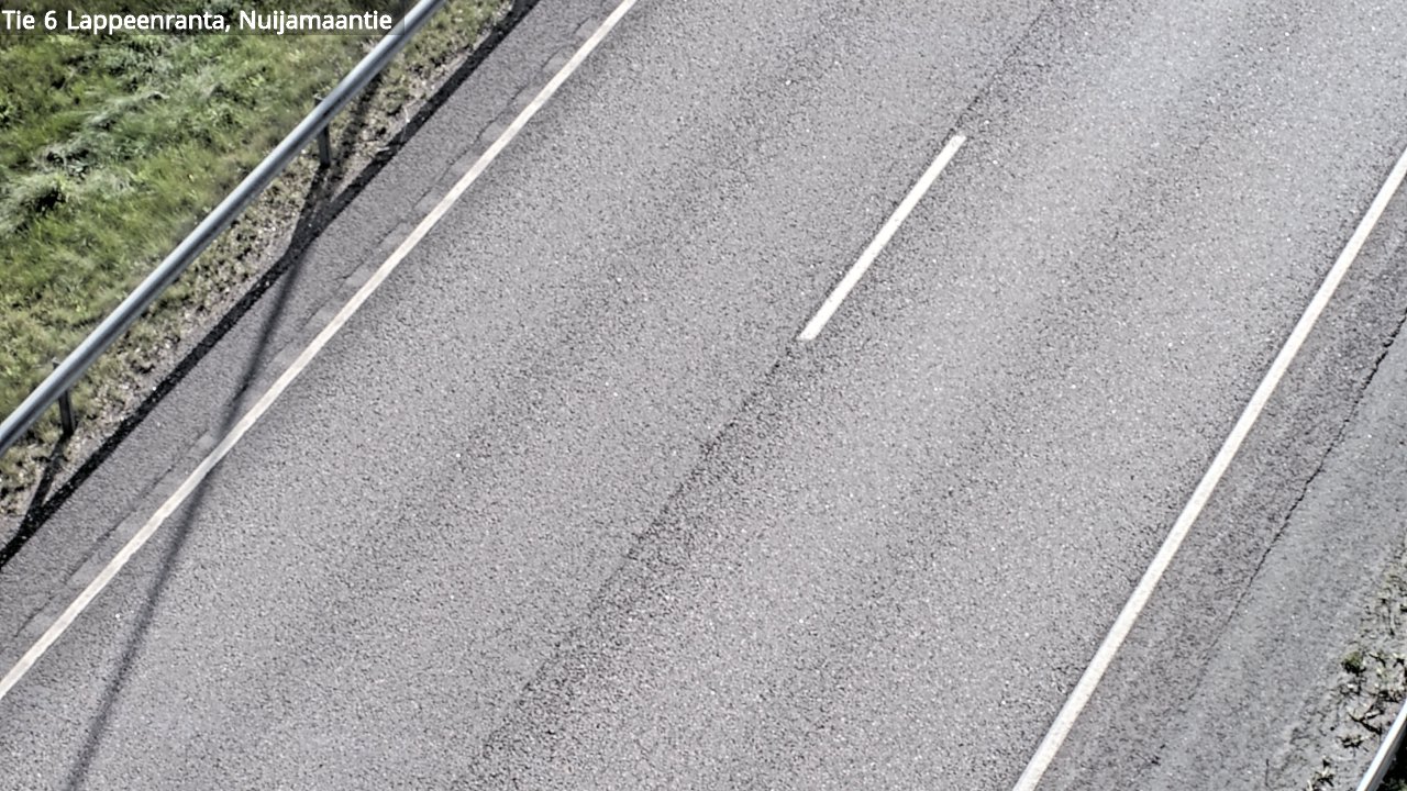 Weather Camera Image Road 6 Lappeenranta, Nuijamaantie, Lappeenranta, Etelä-Karjala