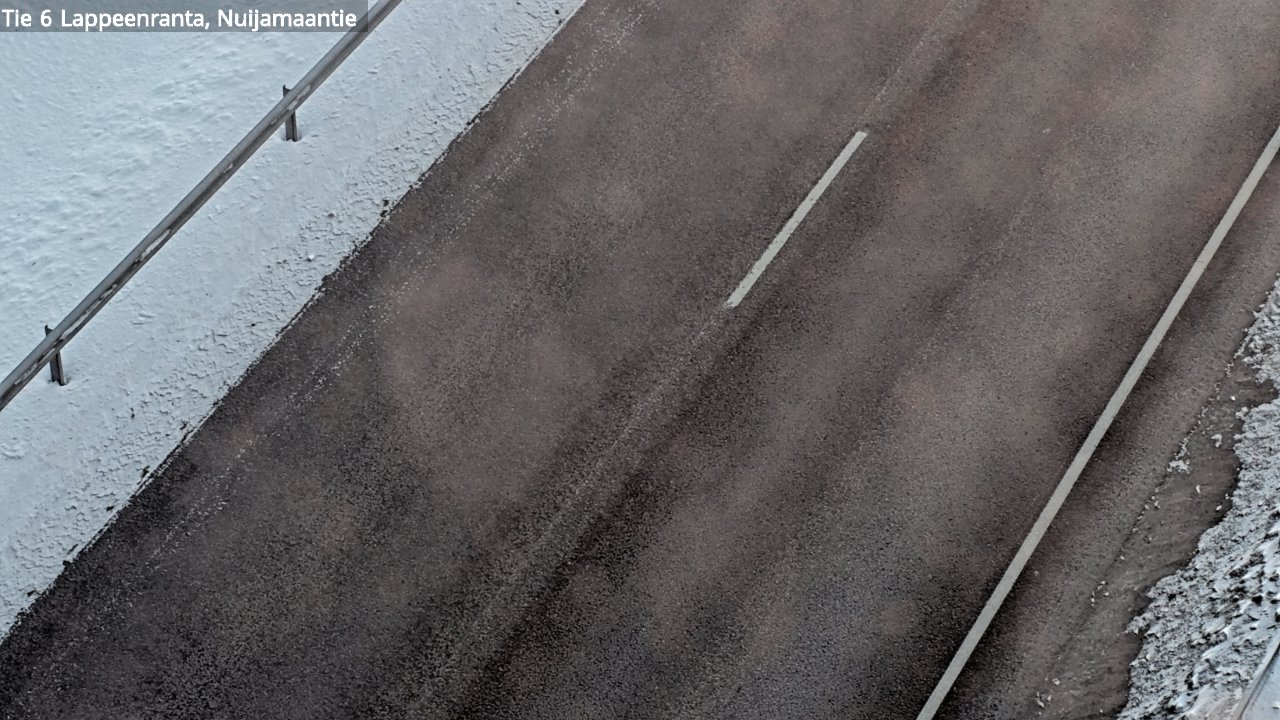 Weather Camera Image Väg 6 Villmanstrand, Nuijamaantie, Lappeenranta, Etelä-Karjala