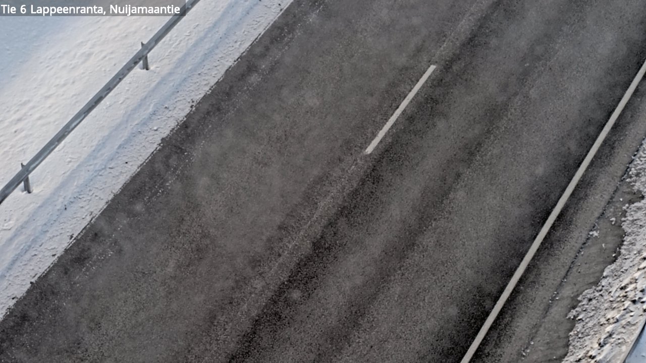 Weather Camera Image Road 6 Lappeenranta, Nuijamaantie, Lappeenranta, Etelä-Karjala