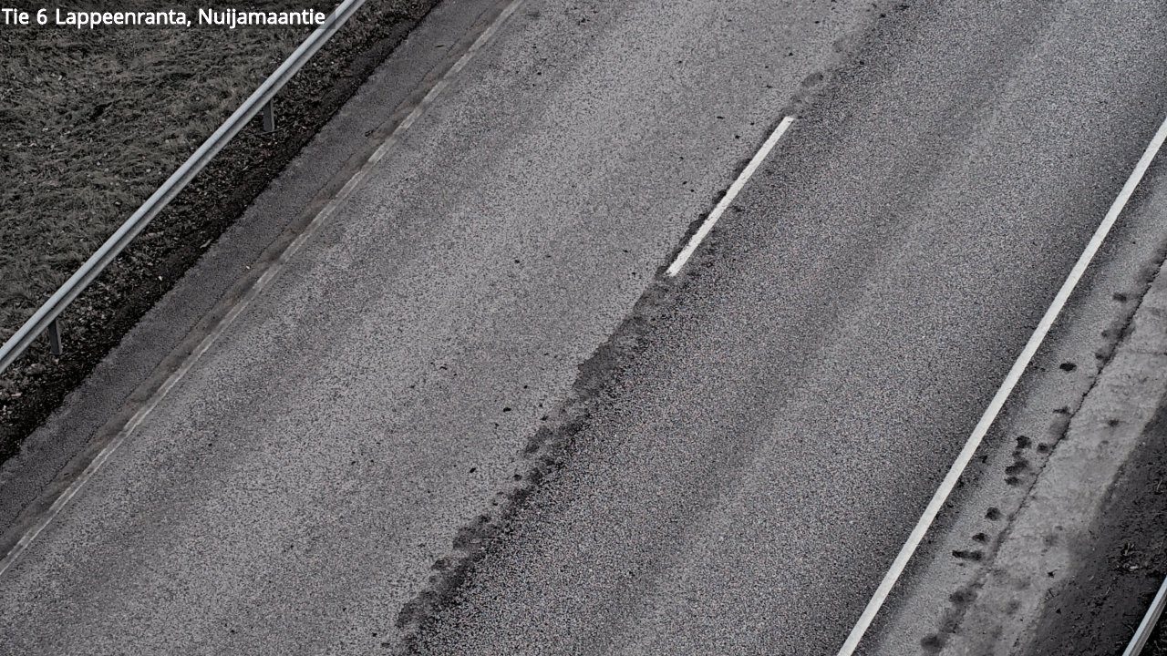 Weather Camera Image Road 6 Lappeenranta, Nuijamaantie, Lappeenranta, Etelä-Karjala