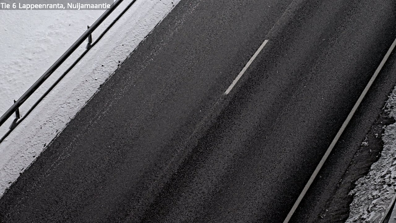Weather Camera Image Väg 6 Villmanstrand, Nuijamaantie, Lappeenranta, Etelä-Karjala