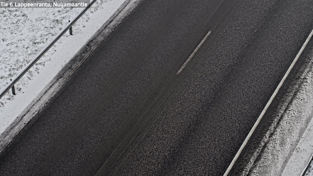 Weather Camera Image Väg 6 Villmanstrand, Nuijamaantie, Lappeenranta, Etelä-Karjala
