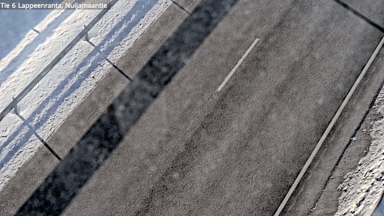 Weather Camera Image Road 6 Lappeenranta, Nuijamaantie, Lappeenranta, Etelä-Karjala