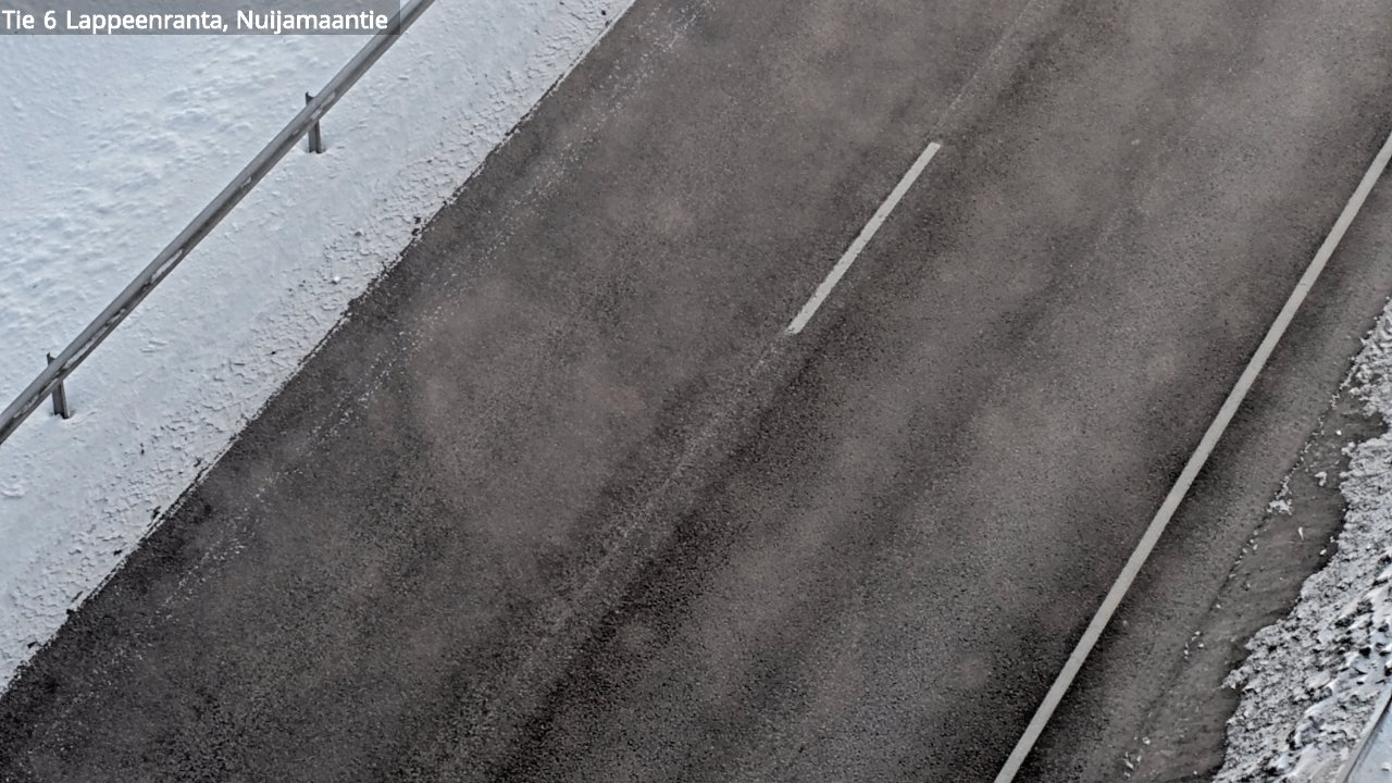 Weather Camera Image Väg 6 Villmanstrand, Nuijamaantie, Lappeenranta, Etelä-Karjala