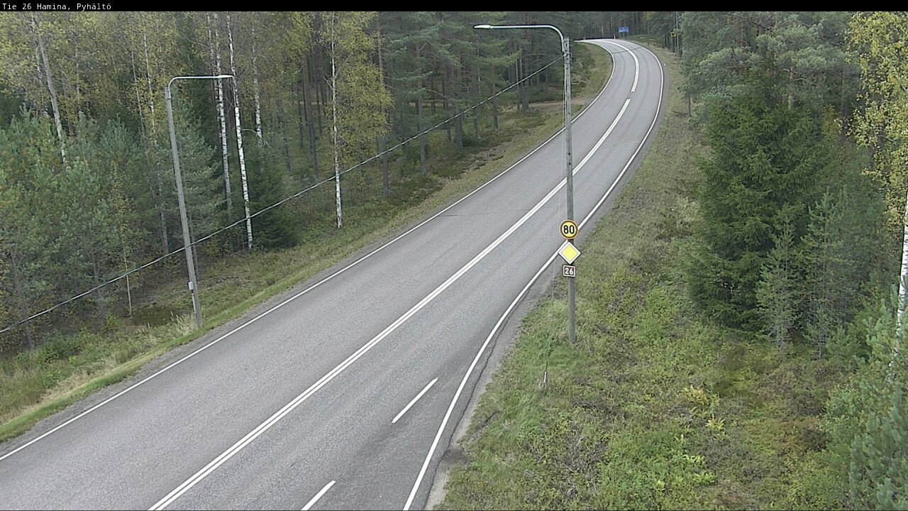 Kelikamerat Kuva Tie 26 Hamina, Pyhältö, Hamina, Kymenlaakso