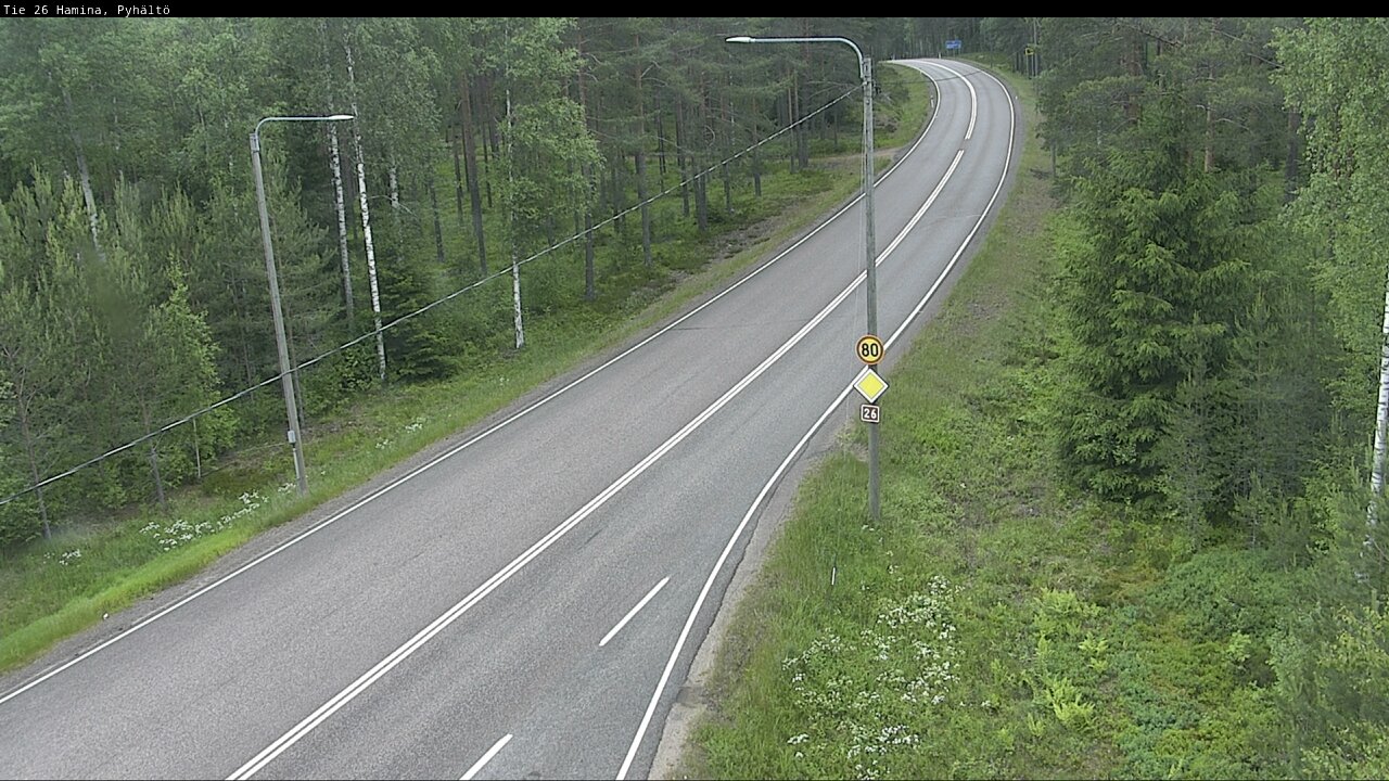Kelikamerat Kuva Tie 26 Hamina, Pyhältö, Hamina, Kymenlaakso
