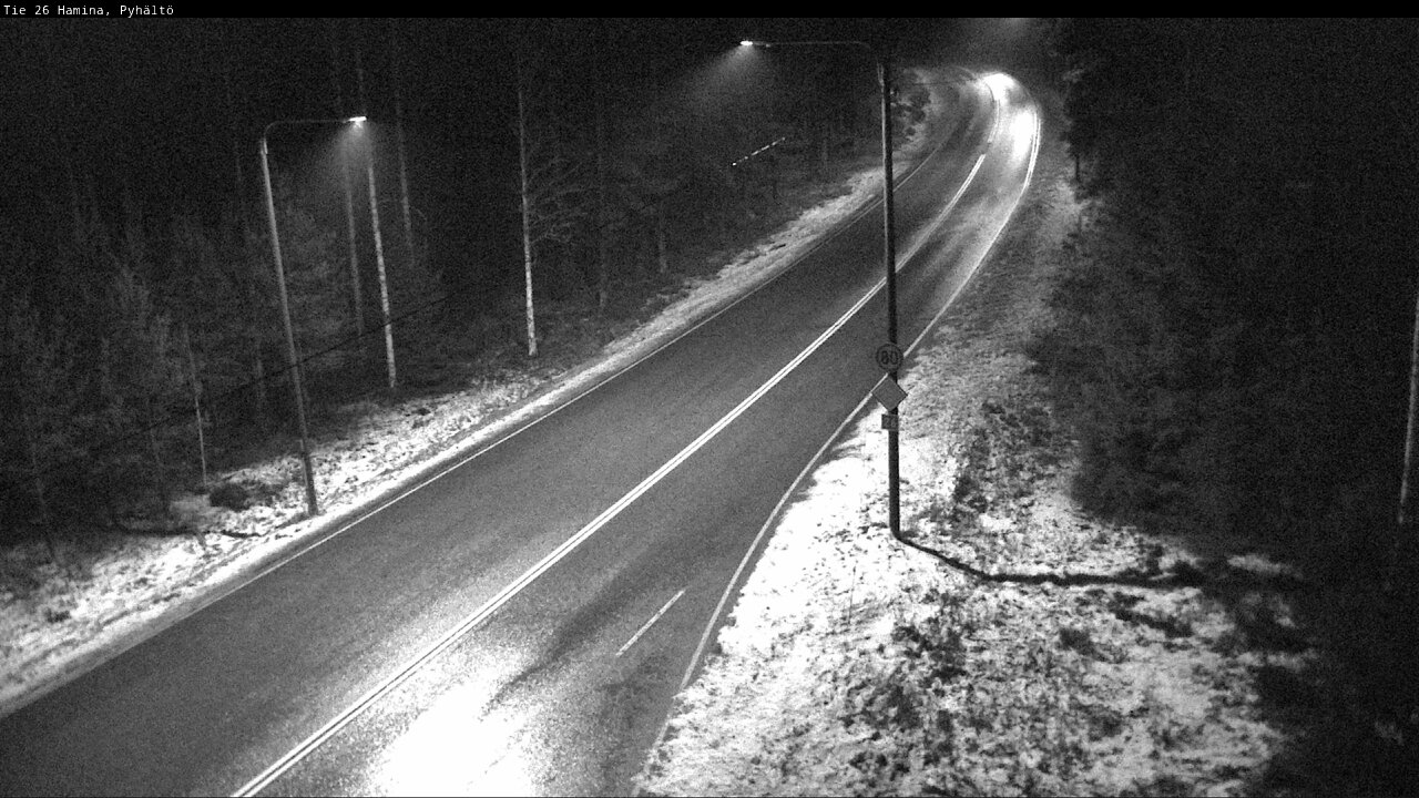 Weather Camera Image Road 26 Hamina, Pyhältö, Hamina, Kymenlaakso