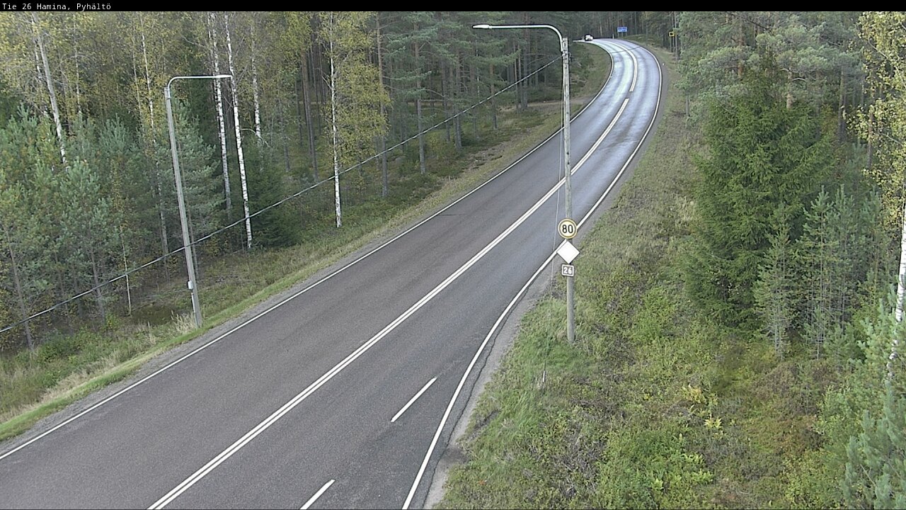 Kelikamerat Kuva Tie 26 Hamina, Pyhältö, Hamina, Kymenlaakso