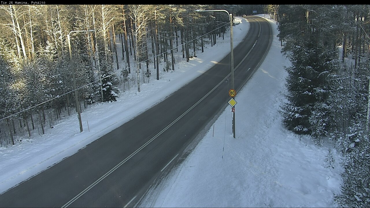 Weather Camera Image Road 26 Hamina, Pyhältö, Hamina, Kymenlaakso