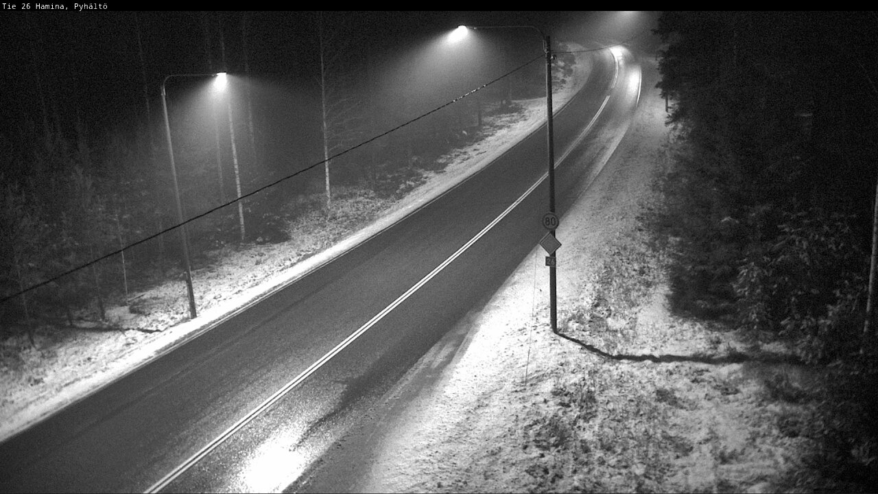 Weather Camera Image Road 26 Hamina, Pyhältö, Hamina, Kymenlaakso