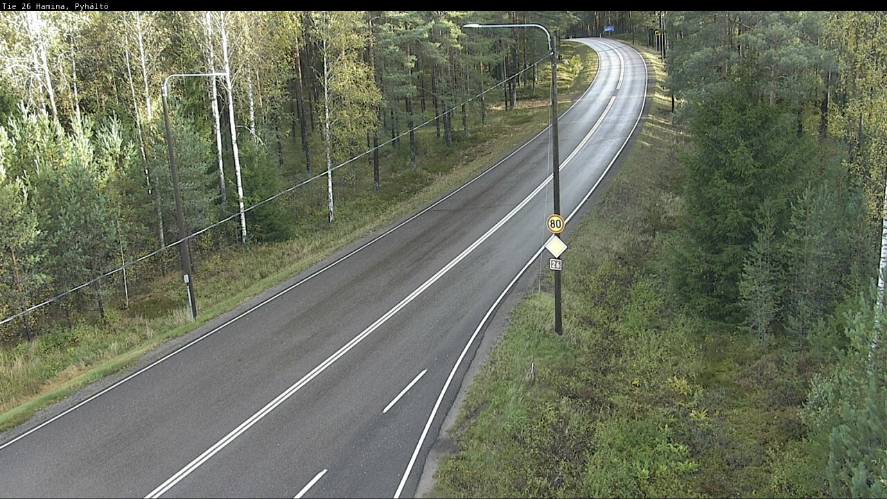 Weather Camera Image Road 26 Hamina, Pyhältö, Hamina, Kymenlaakso