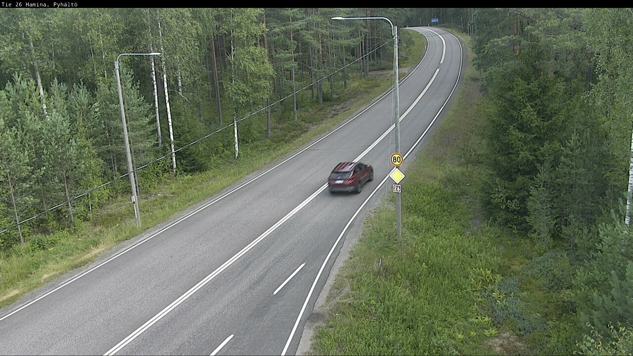 Weather Camera Image Road 26 Hamina, Pyhältö, Hamina, Kymenlaakso