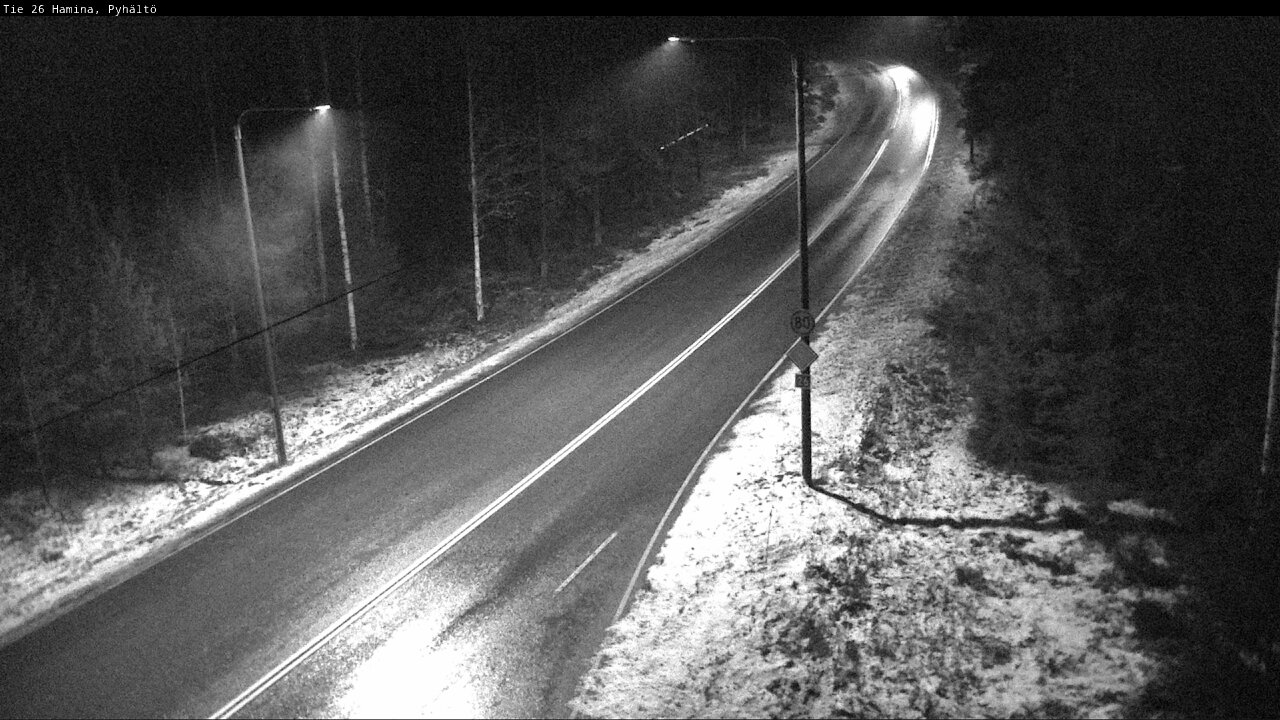 Weather Camera Image Road 26 Hamina, Pyhältö, Hamina, Kymenlaakso
