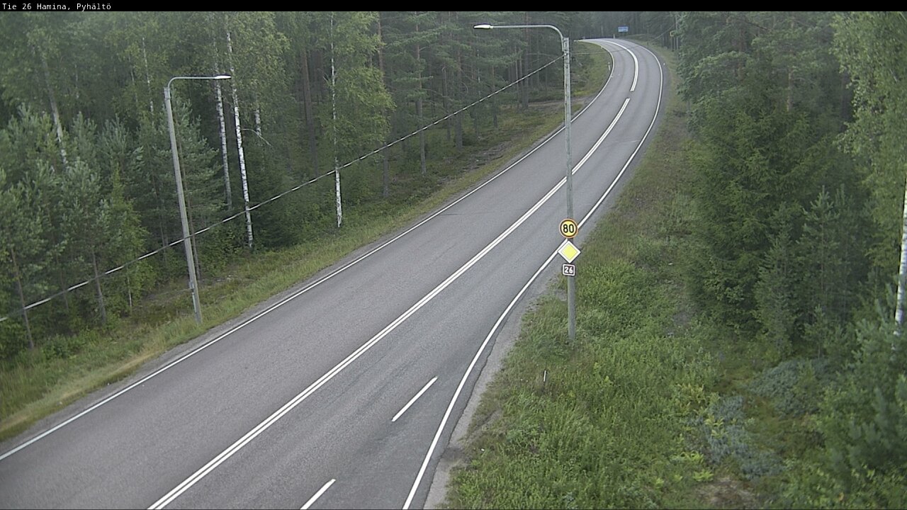 Weather Camera Image Road 26 Hamina, Pyhältö, Hamina, Kymenlaakso