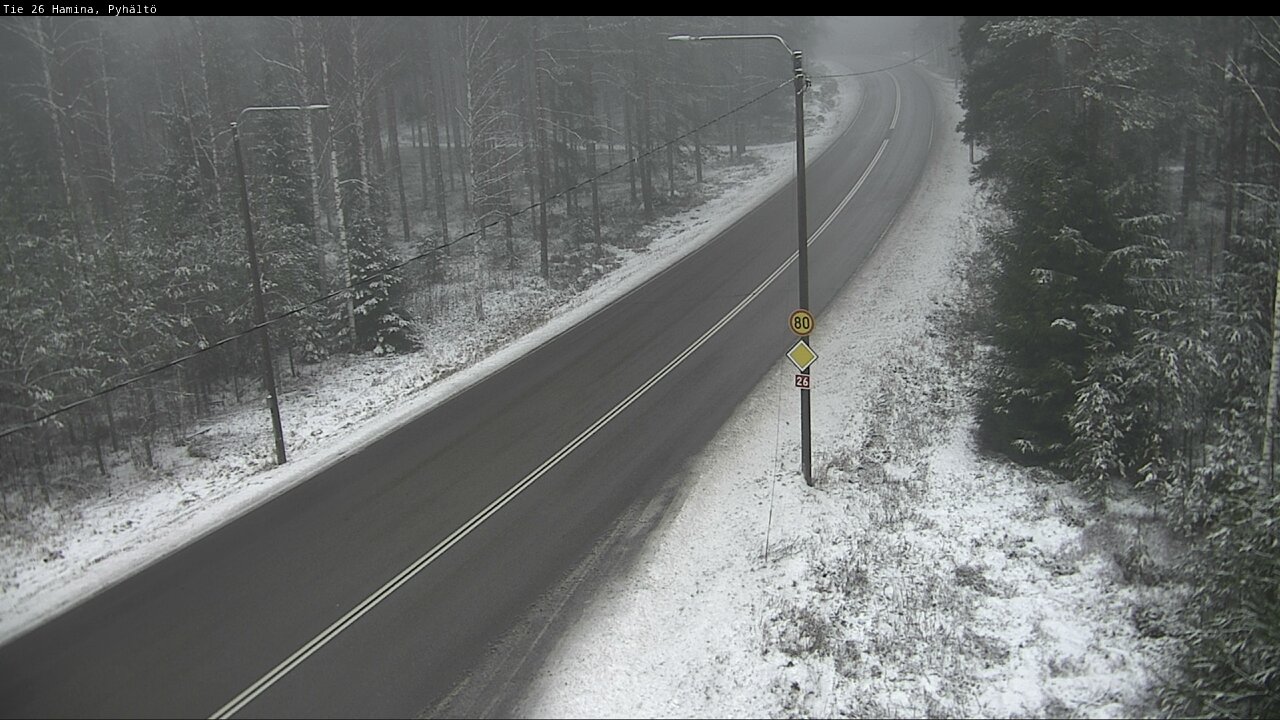 Weather Camera Image Road 26 Hamina, Pyhältö, Hamina, Kymenlaakso