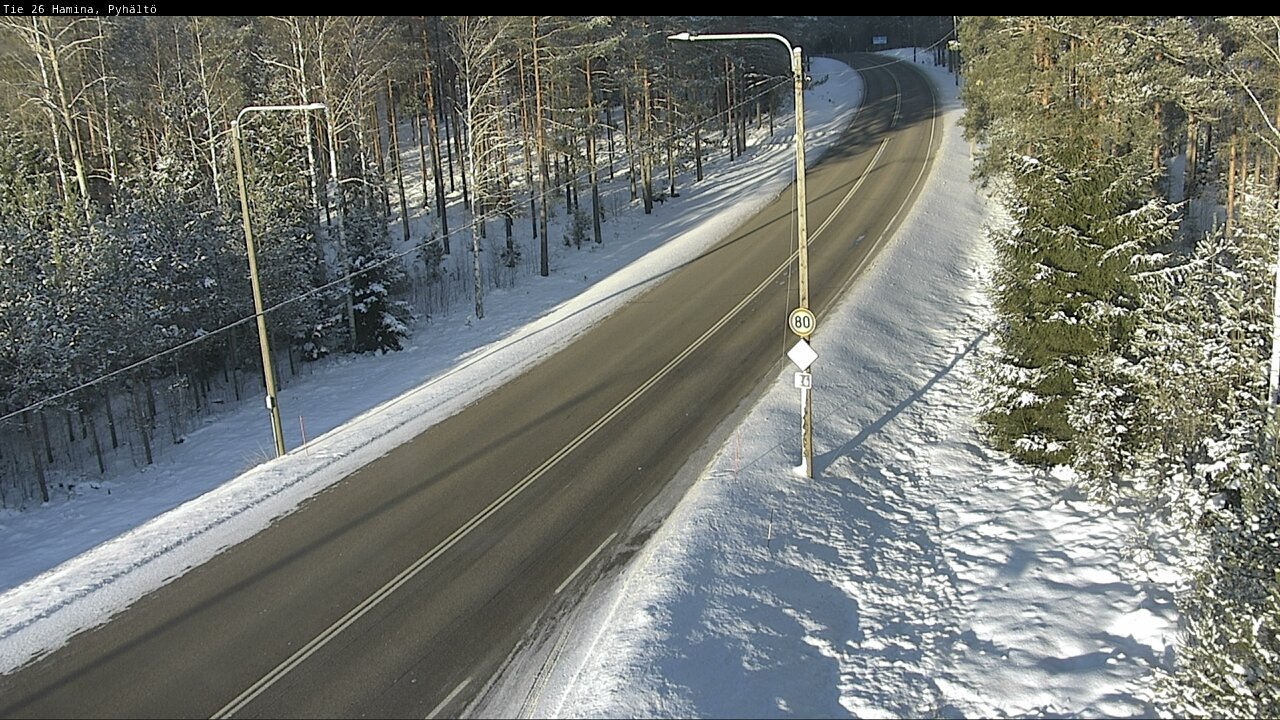 Kelikamerat Kuva Tie 26 Hamina, Pyhältö, Hamina, Kymenlaakso