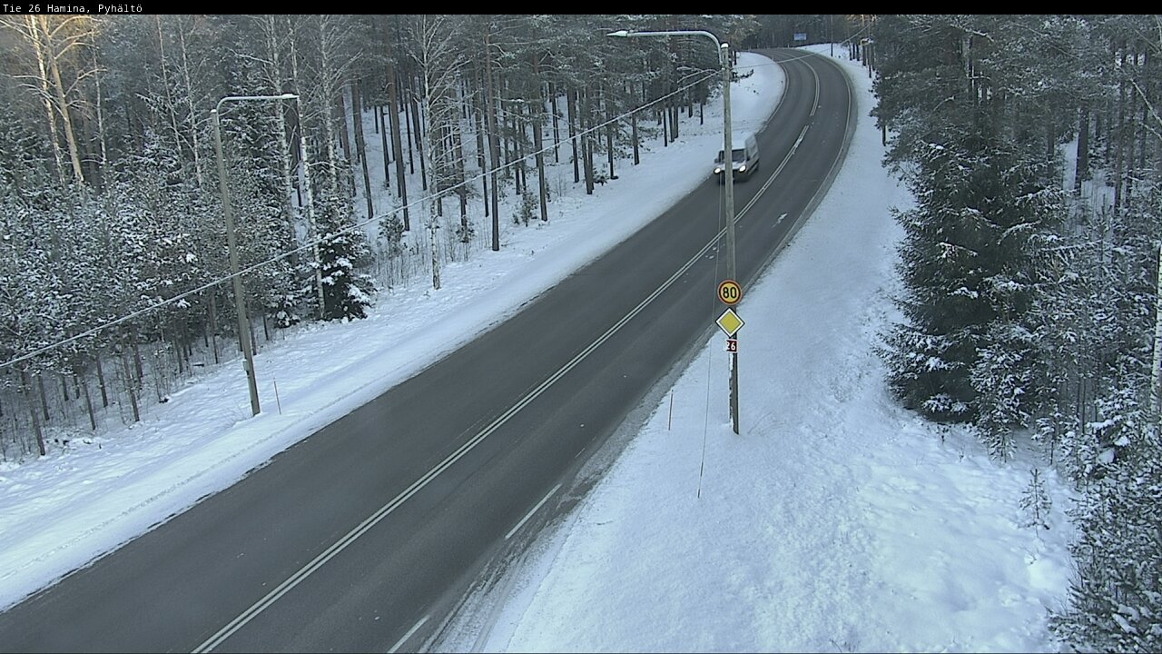 Weather Camera Image Road 26 Hamina, Pyhältö, Hamina, Kymenlaakso