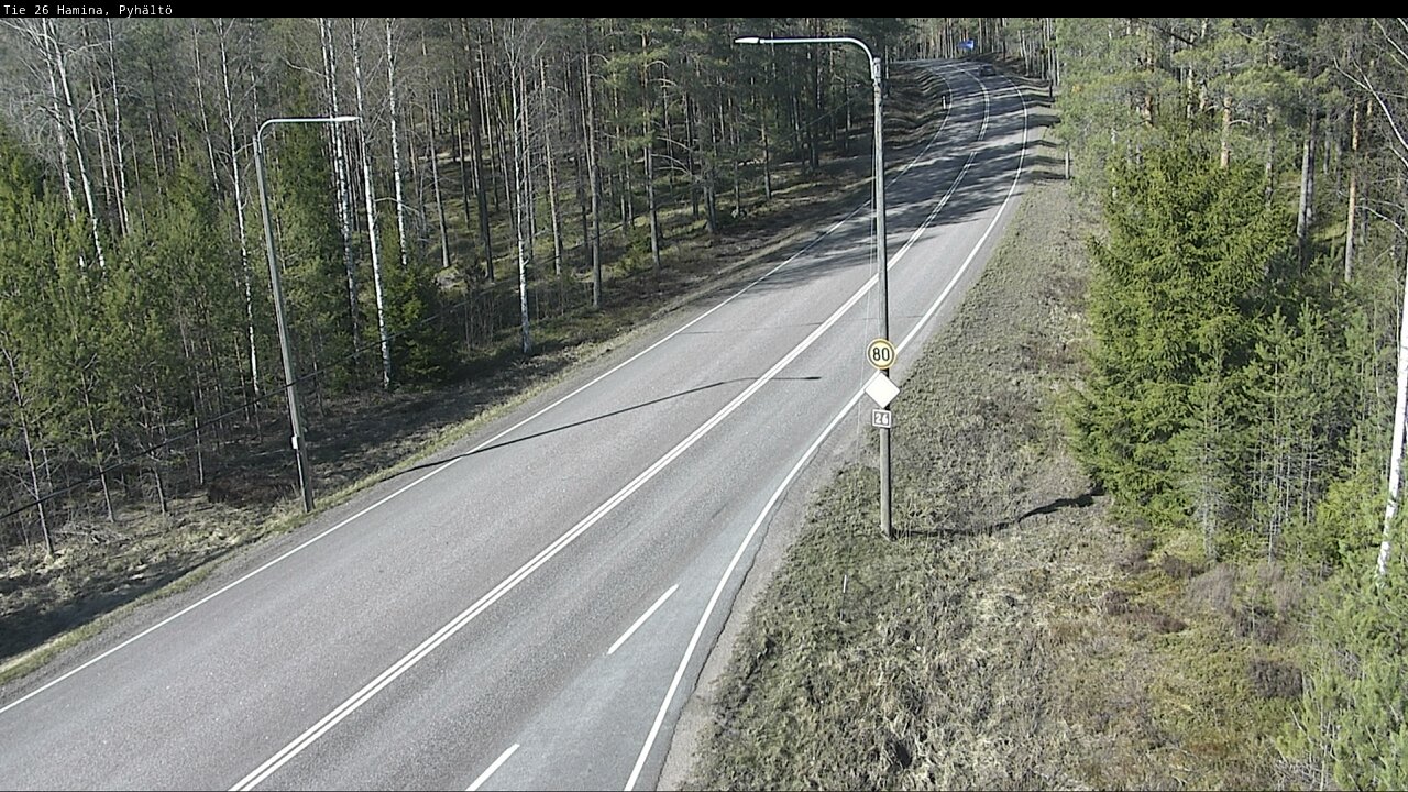 Weather Camera Image Väg 26 Pyhältö, Hamina, Kymenlaakso