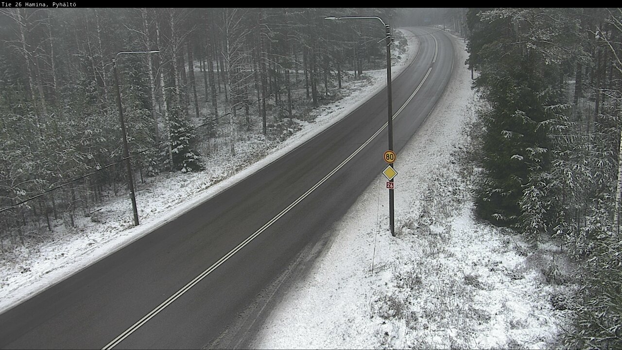 Weather Camera Image Road 26 Hamina, Pyhältö, Hamina, Kymenlaakso