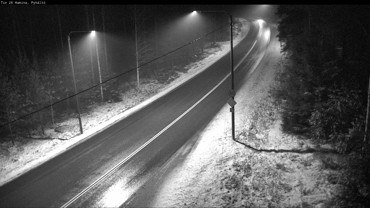 Weather Camera Image Road 26 Hamina, Pyhältö, Hamina, Kymenlaakso