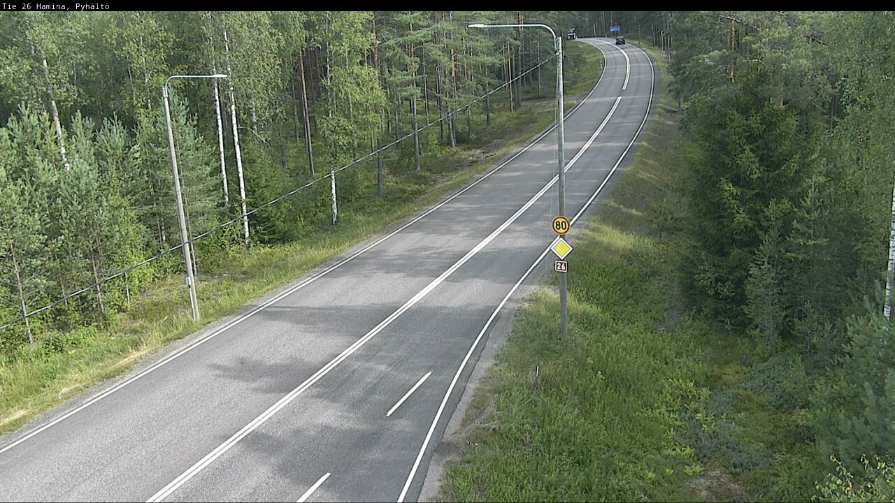 Weather Camera Image Road 26 Hamina, Pyhältö, Hamina, Kymenlaakso