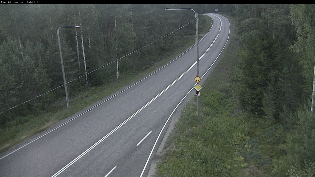 Kelikamerat Kuva Tie 26 Hamina, Pyhältö, Hamina, Kymenlaakso
