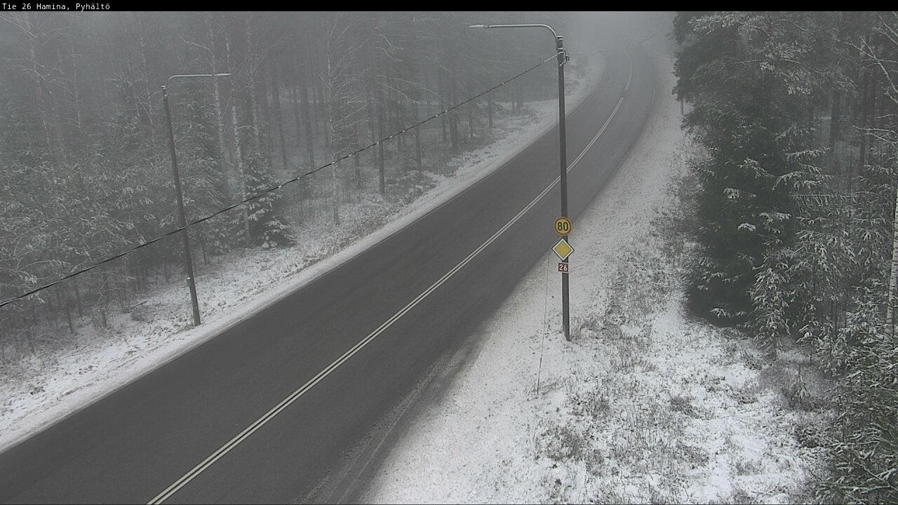 Weather Camera Image Road 26 Hamina, Pyhältö, Hamina, Kymenlaakso