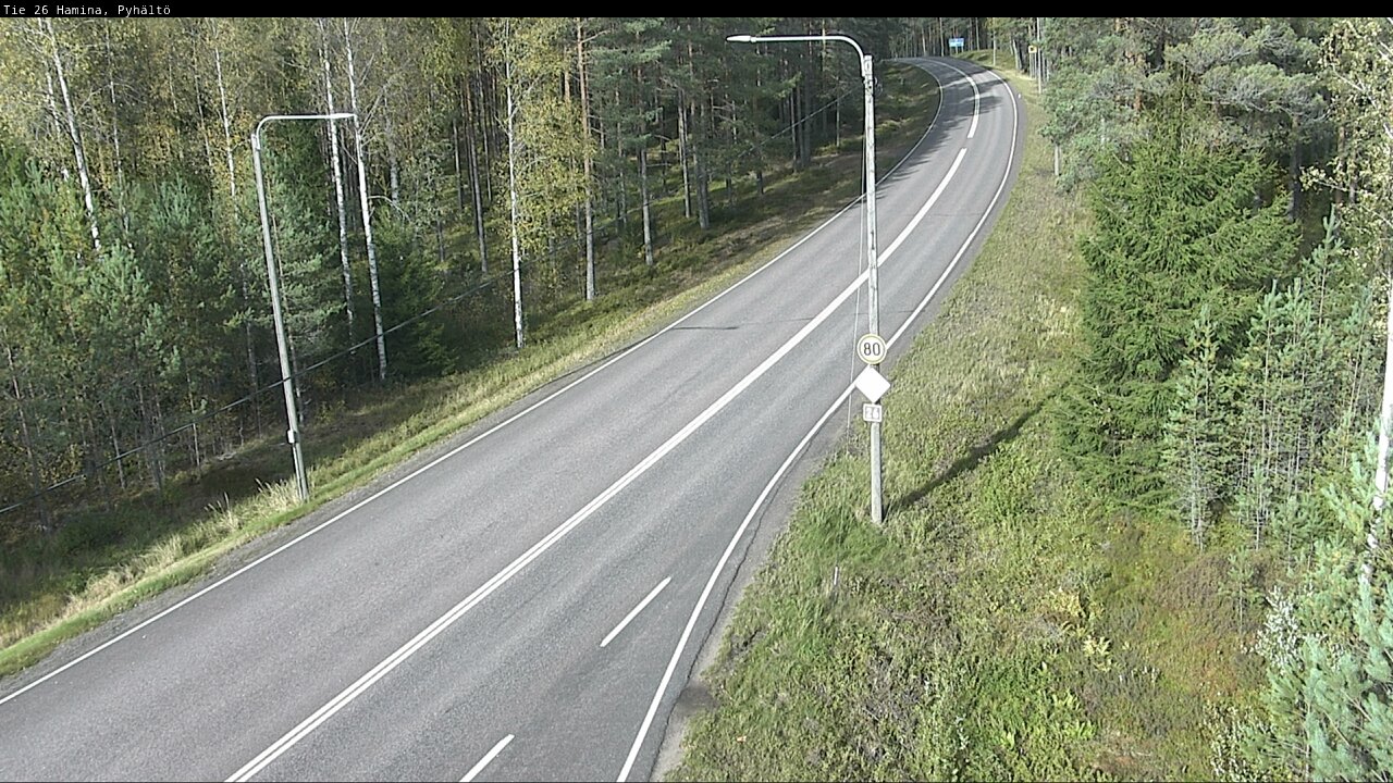 Kelikamerat Kuva Tie 26 Hamina, Pyhältö, Hamina, Kymenlaakso