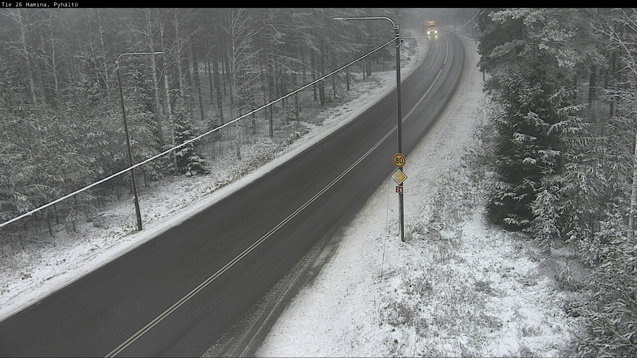 Weather Camera Image Road 26 Hamina, Pyhältö, Hamina, Kymenlaakso