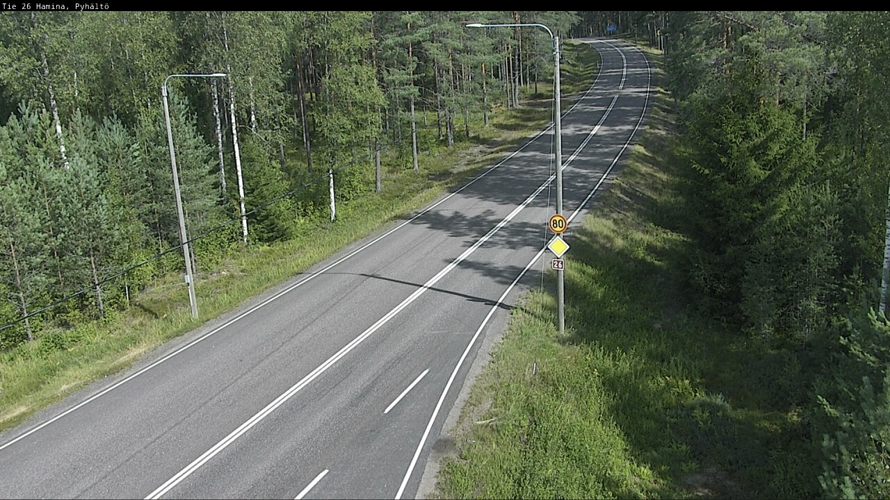 Kelikamerat Kuva Tie 26 Hamina, Pyhältö, Hamina, Kymenlaakso