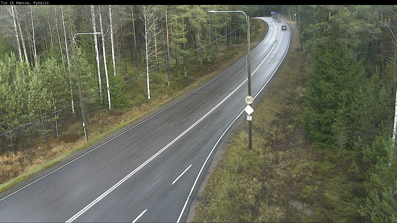 Kelikamerat Kuva Tie 26 Hamina, Pyhältö, Hamina, Kymenlaakso