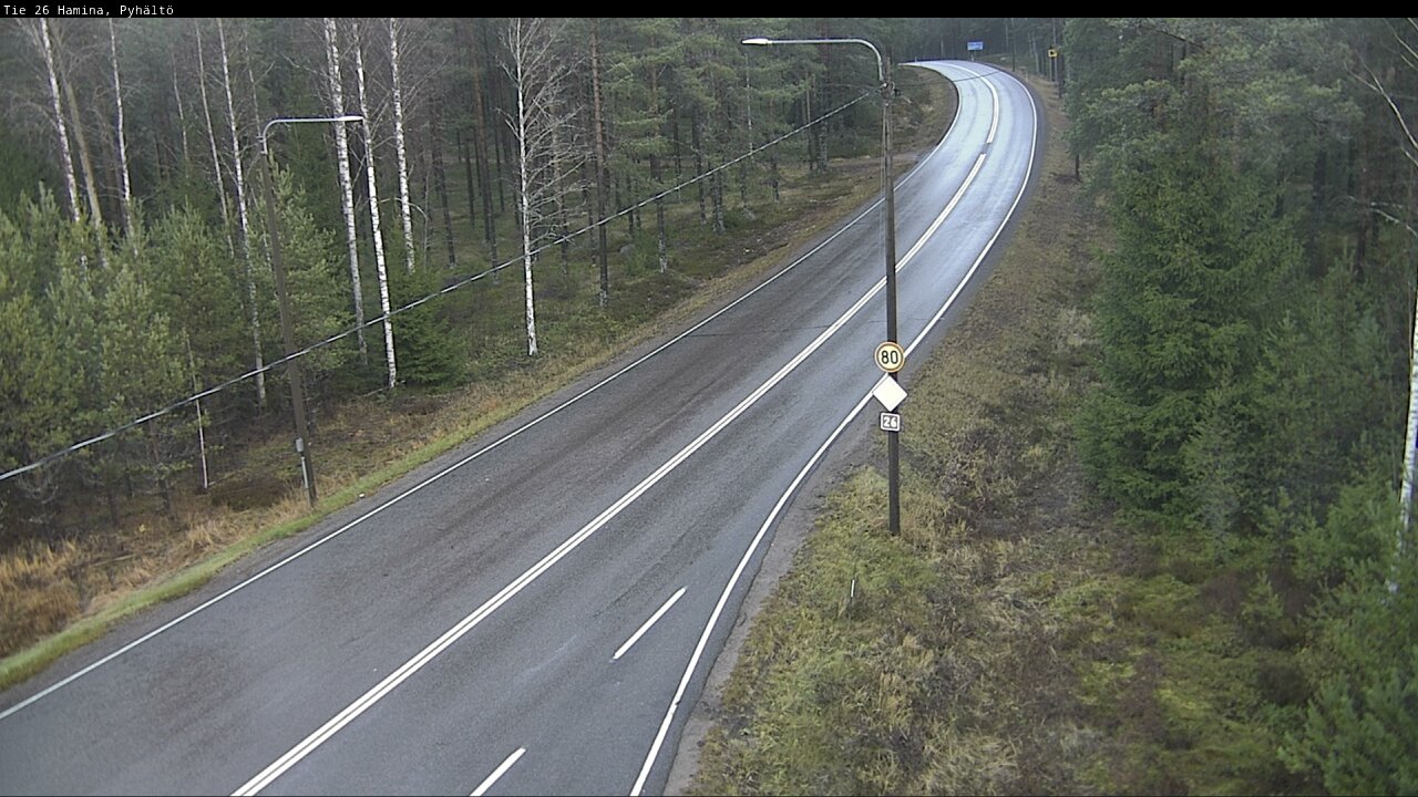 Kelikamerat Kuva Tie 26 Hamina, Pyhältö, Hamina, Kymenlaakso