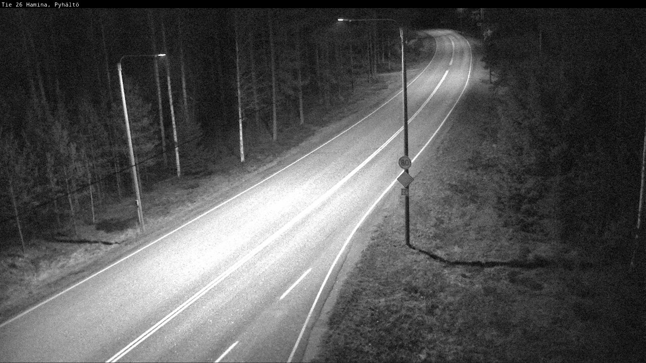 Weather Camera Image Road 26 Hamina, Pyhältö, Hamina, Kymenlaakso
