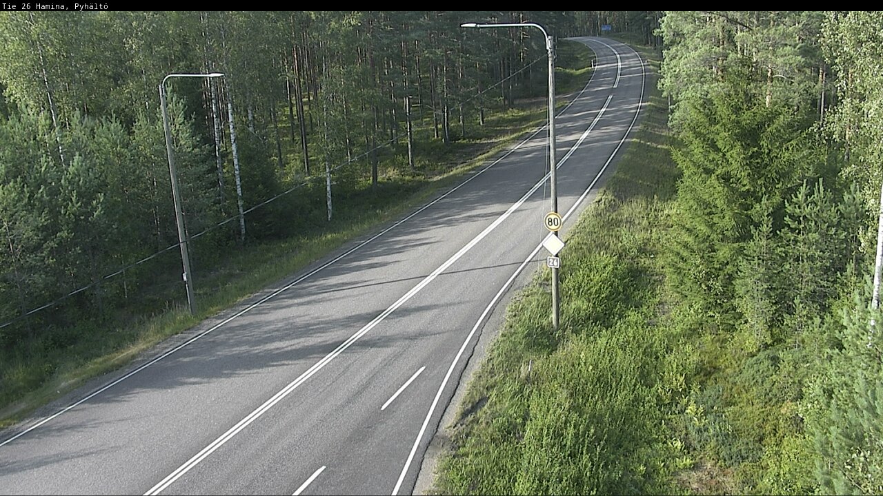 Kelikamerat Kuva Tie 26 Hamina, Pyhältö, Hamina, Kymenlaakso