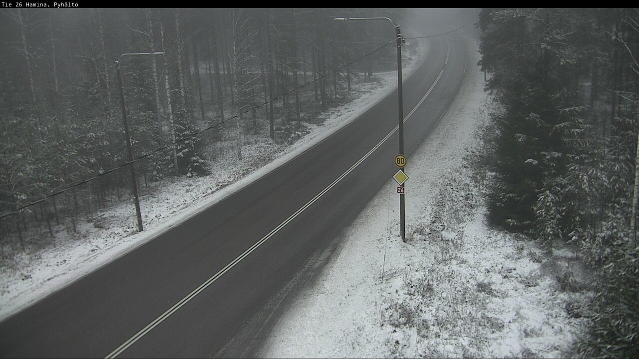 Weather Camera Image Road 26 Hamina, Pyhältö, Hamina, Kymenlaakso