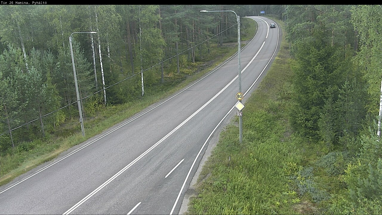 Weather Camera Image Road 26 Hamina, Pyhältö, Hamina, Kymenlaakso