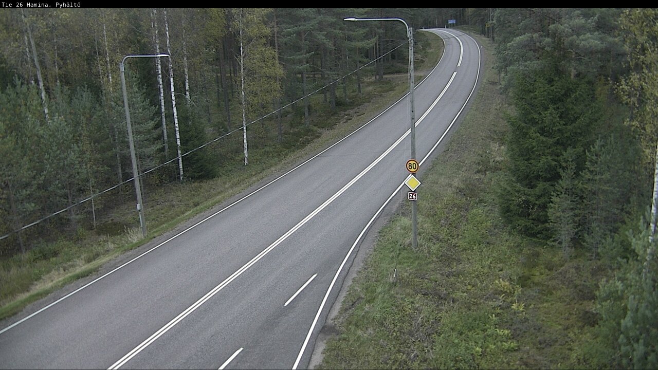 Kelikamerat Kuva Tie 26 Hamina, Pyhältö, Hamina, Kymenlaakso