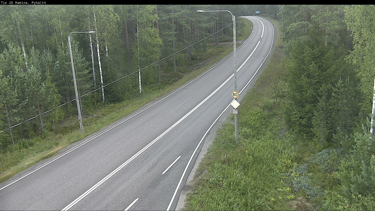 Weather Camera Image Road 26 Hamina, Pyhältö, Hamina, Kymenlaakso
