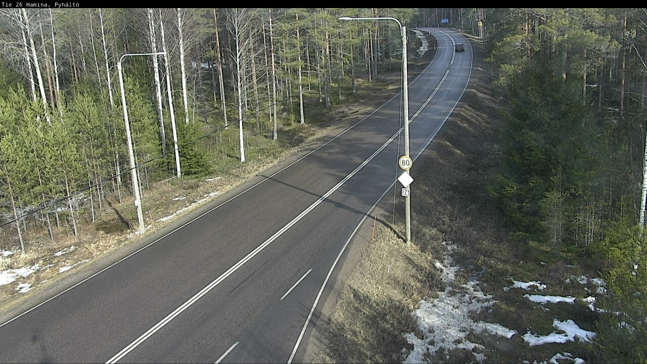Weather Camera Image Road 26 Hamina, Pyhältö, Hamina, Kymenlaakso