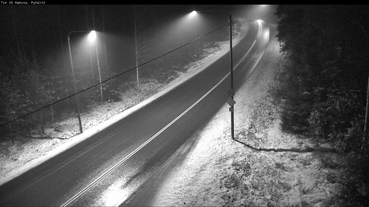Weather Camera Image Road 26 Hamina, Pyhältö, Hamina, Kymenlaakso