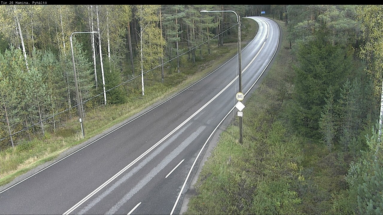 Kelikamerat Kuva Tie 26 Hamina, Pyhältö, Hamina, Kymenlaakso