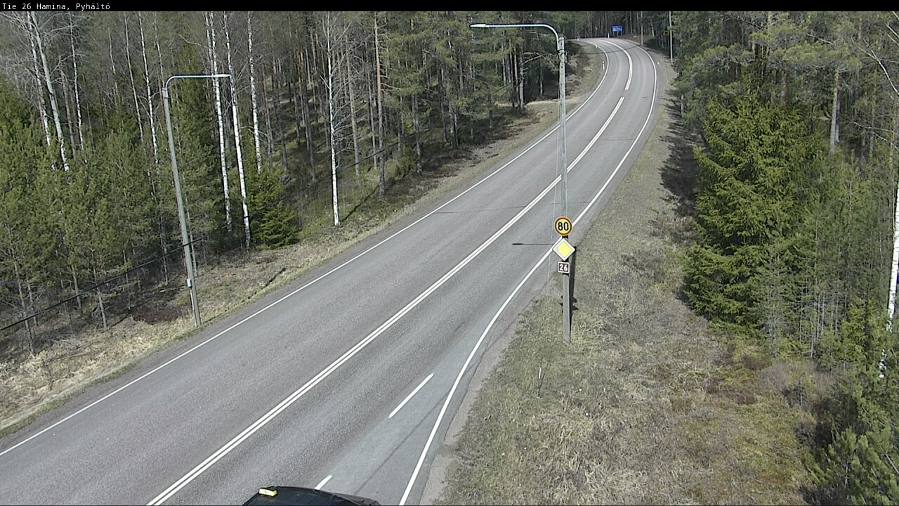 Weather Camera Image Väg 26 Pyhältö, Hamina, Kymenlaakso