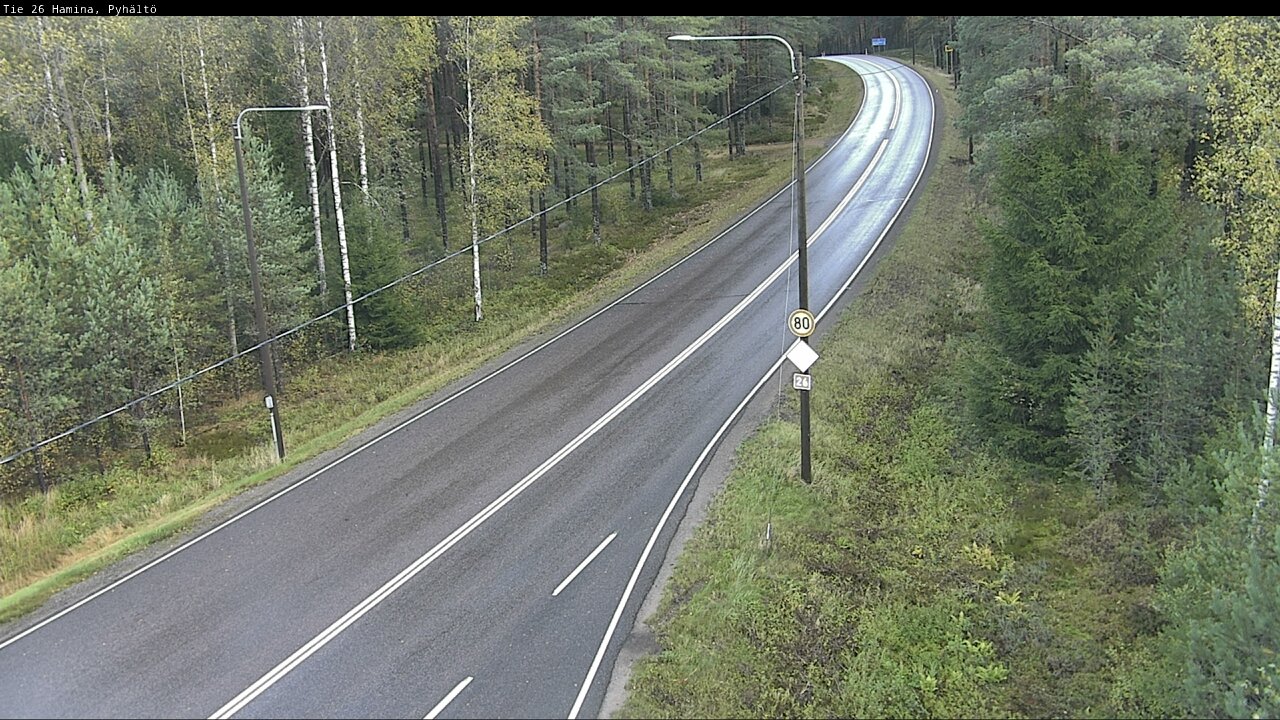 Weather Camera Image Road 26 Hamina, Pyhältö, Hamina, Kymenlaakso