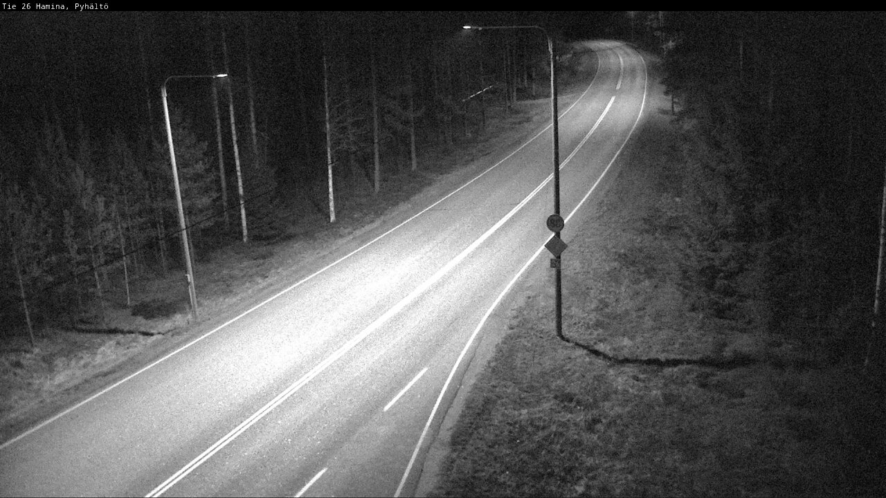 Weather Camera Image Väg 26 Pyhältö, Hamina, Kymenlaakso