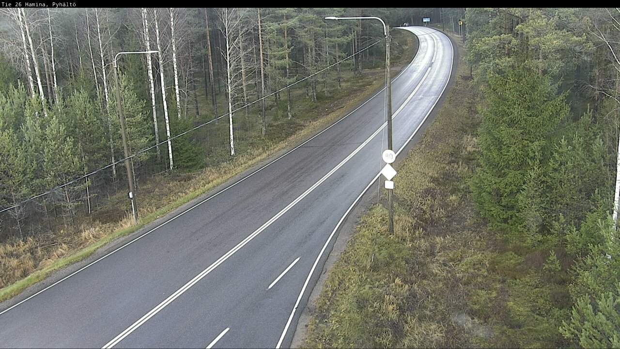 Kelikamerat Kuva Tie 26 Hamina, Pyhältö, Hamina, Kymenlaakso