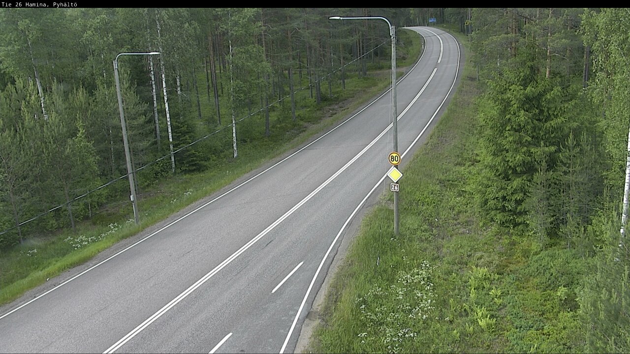 Kelikamerat Kuva Tie 26 Hamina, Pyhältö, Hamina, Kymenlaakso