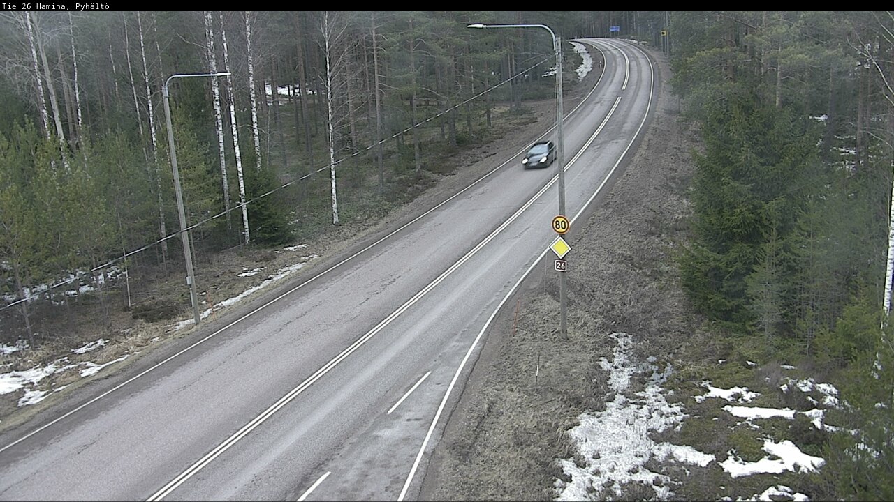 Kelikamerat Kuva Tie 26 Hamina, Pyhältö, Hamina, Kymenlaakso