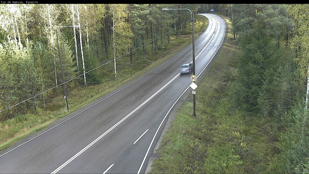 Kelikamerat Kuva Tie 26 Hamina, Pyhältö, Hamina, Kymenlaakso