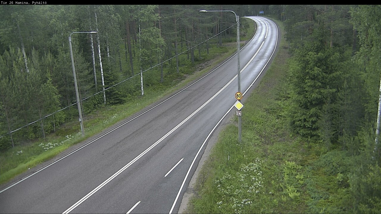 Kelikamerat Kuva Tie 26 Hamina, Pyhältö, Hamina, Kymenlaakso