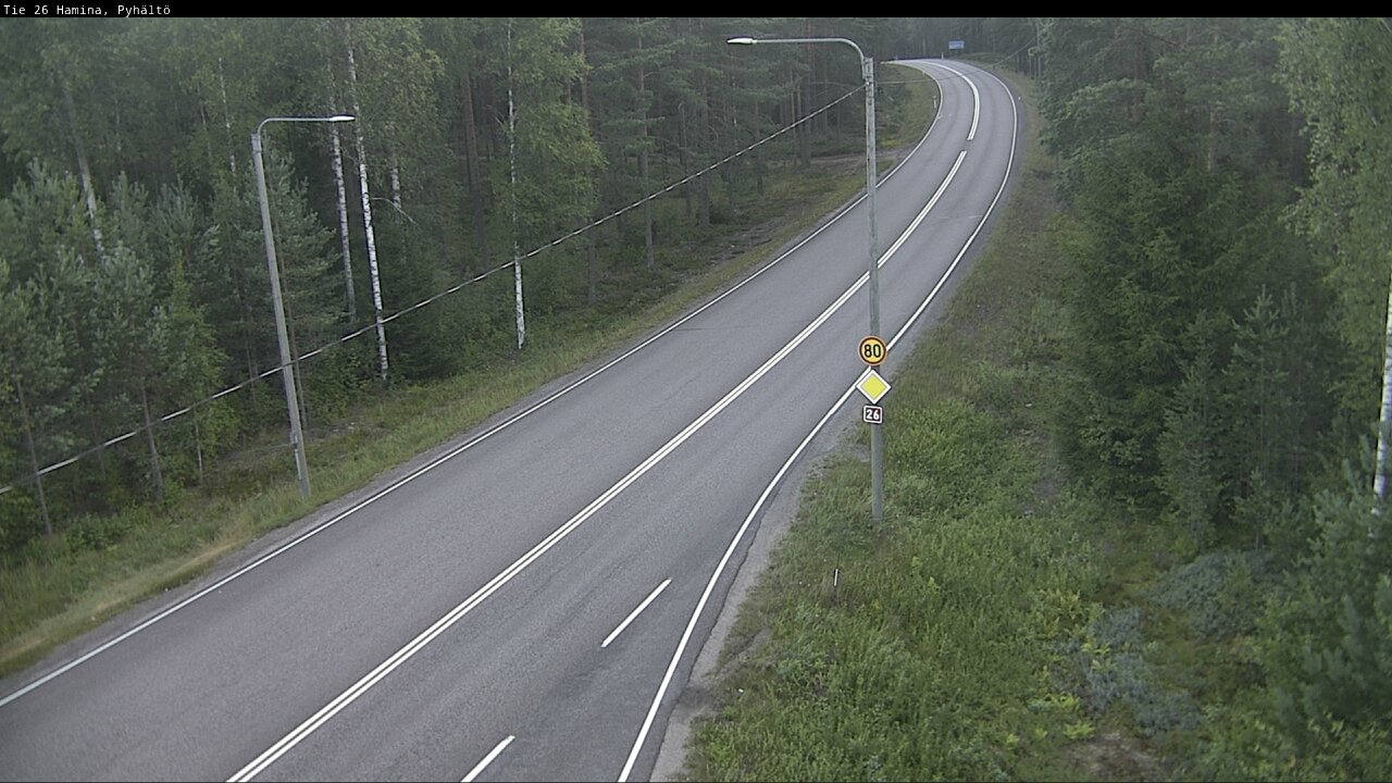 Kelikamerat Kuva Tie 26 Hamina, Pyhältö, Hamina, Kymenlaakso